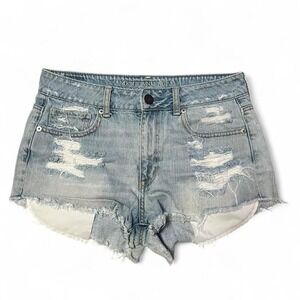 American Eagle Distressed Denim Shorts -‎ Women's Size 6